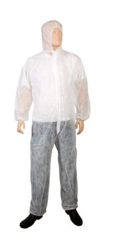 Overall Comfort Non Woven wit met Capuchon