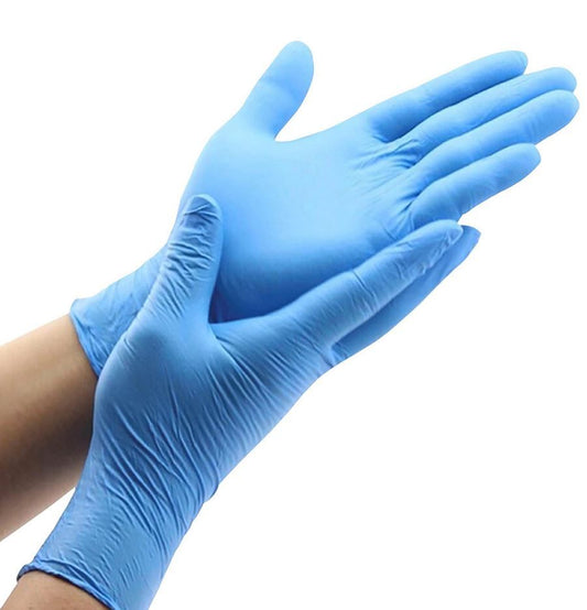 Handschoen Comfort Nitrile blauw ongepoederd maat M