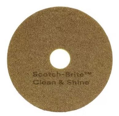 Vloerpad 3M Scotch-Brite™ Clean & Shine dubbelzijdig 15 inch, Geel, 381 mm