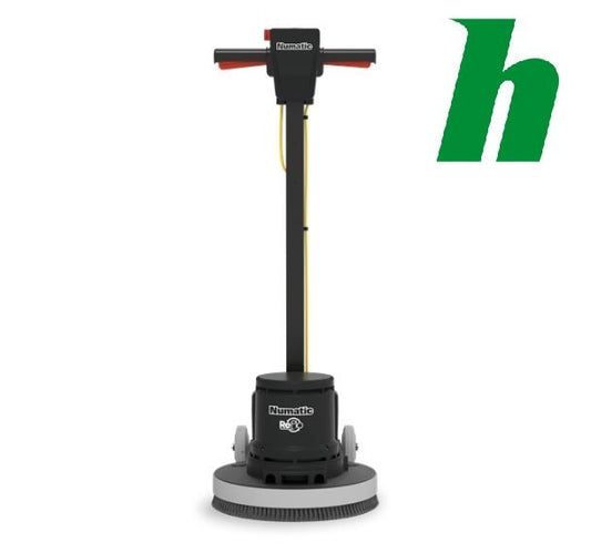 Eenschijfsmachine Numatic HFM1515R incl. WWA 33-gewicht-stofopvangring-y-adapter