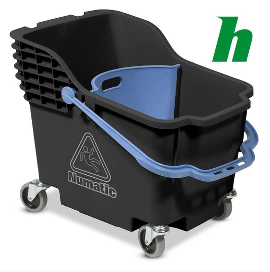 Rolemmer Numatic ReFlo HB1812B zwart met blauwe hendel