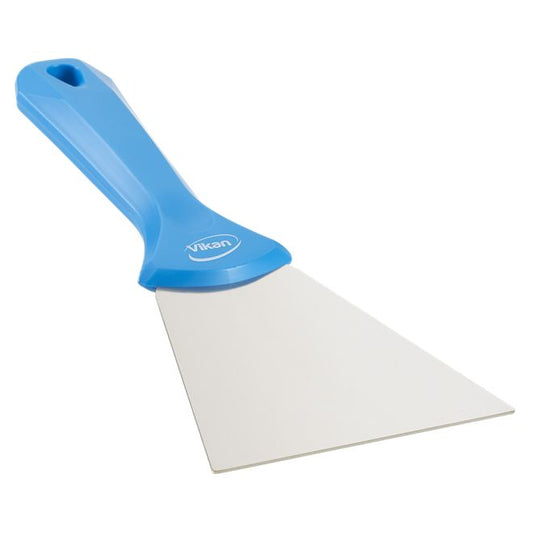 Handschraper Vikan breed RVS blad 10 cm blauw 4009