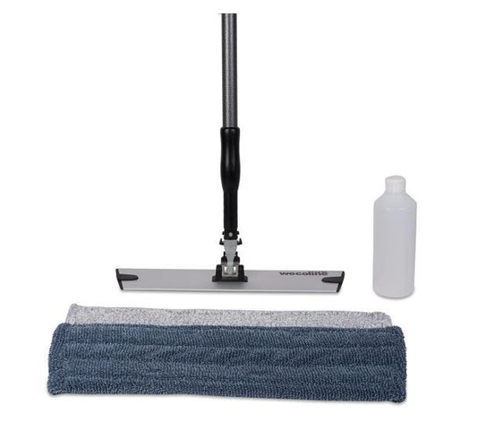 Sprenklerset Allure 145 cm met ergonomische steel/vlakmophouder/mop en vulfles