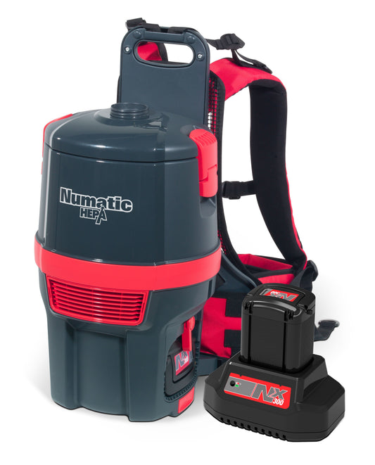 Rugstofzuiger Numatic HEPA RSB150H-NX 350W 5 liter incl. batterij