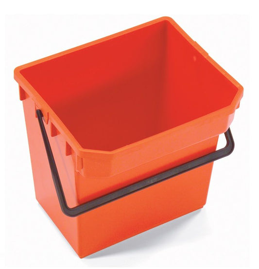 * Emmer Numatic 15 liter rood t.b.v. werkwagen