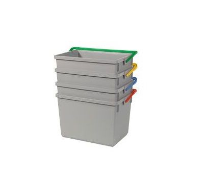 Emmer Numatic 10 liter grijs/geel t.b.v. werkwagen