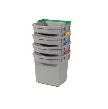 Emmer Numatic 5 liter grijs/geel t.b.v. werkwagen