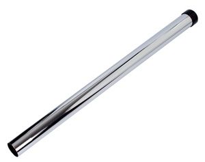 Zuigbuis chroom recht 32 mm PVC ring
