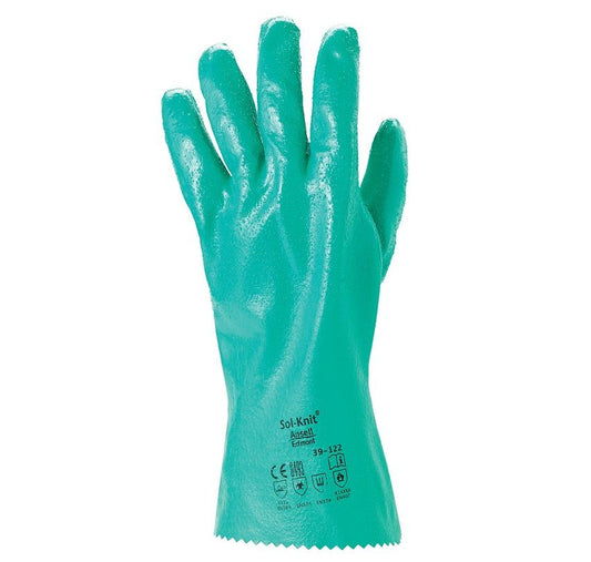 Handschoen Ansell Sol-Knit geruwd groen maat 10