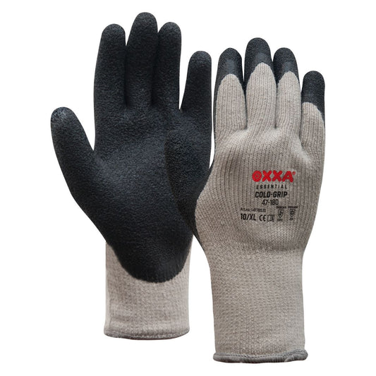 Handschoen Oxxa Coldgrip grijs/zwart maat XL