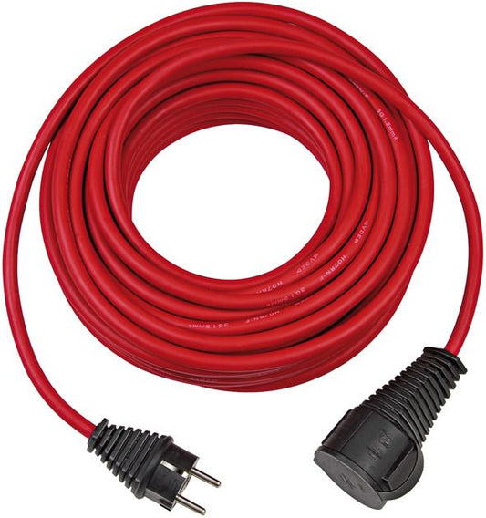 Verlengsnoer 10 meter rood 3G1,5 IP44