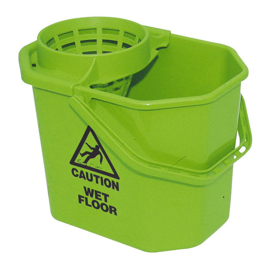 Mopemmer Spaans vierkant 12 liter groen incl. korf