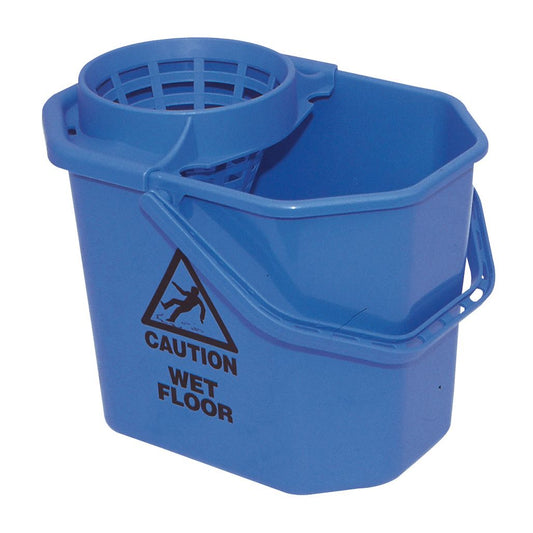 Mopemmer Spaans vierkant 12 liter blauw incl. korf