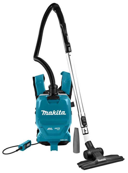 Rugstofzuiger Makita DVC261ZX22 2 x 18V excl. accu's en lader
