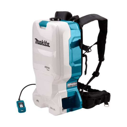 Rugstofzuiger Makita DVC660PT2 incl. accu's en duo snellader