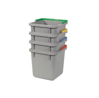 Emmer Numatic 6 liter vierkant grijs/blauw