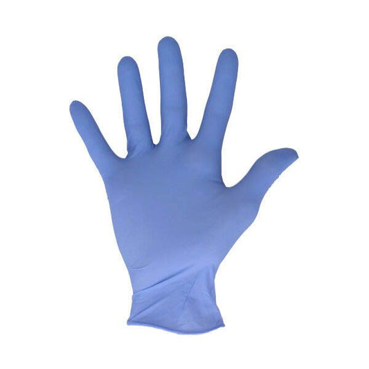 Handschoen CMT nitril poedervrij soft blauw maat S